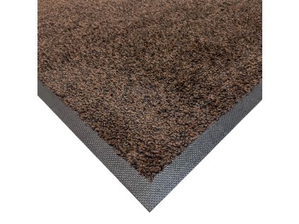 Hnědá vnitřní čistící pratelná vstupní rohož FLOMA Magic - 75 x 85 x 1 cm