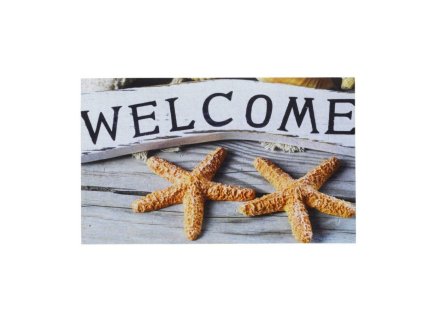 Vnitřní čistící vstupní rohož FLOMA Gallery Welcome Star - délka 45 cm, šířka 75 cm a výška 0,6 cm