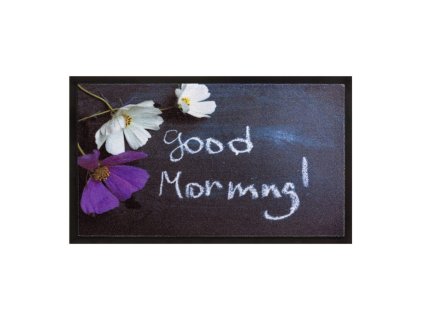 Vnitřní čistící vstupní rohož FLOMA Image Good Morning - 45 x 75 x 0,5 cm
