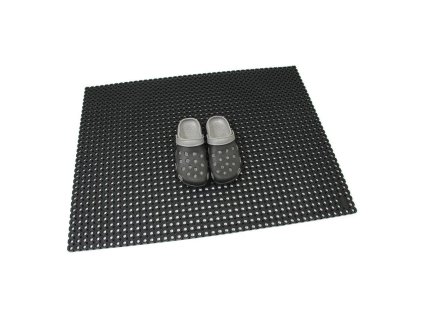 Černá gumová venkovní vstupní rohož Octomat Mini - 75 x 100 x 1,2 cm