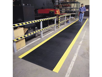Černá protiskluzová rohož Diamond Plate Runner - 2280 x 91 x 0,47 cm