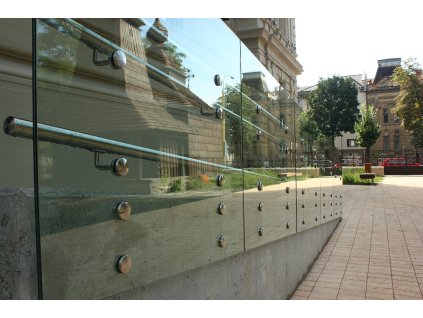 Držák skla bodový D30/M6x12mm