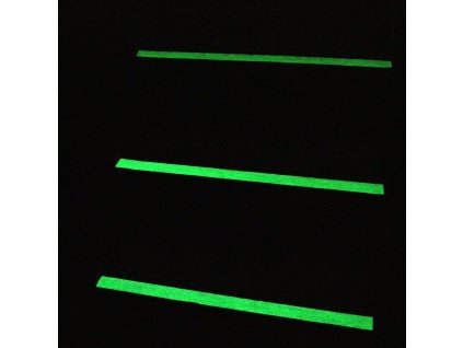 Korundová fotoluminiscenční protiskluzová páska FLOMA Glow in the Dark - 18,3 m x 2,5 cm a tloušťka 1 mm