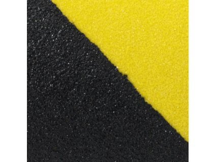 Černo-žlutá náhradní protiskluzová páska pro hliníkové nášlapy FLOMA Hazard Standard - 63,5 x 12 x 4,5 cm a tloušťka 0,7 mm