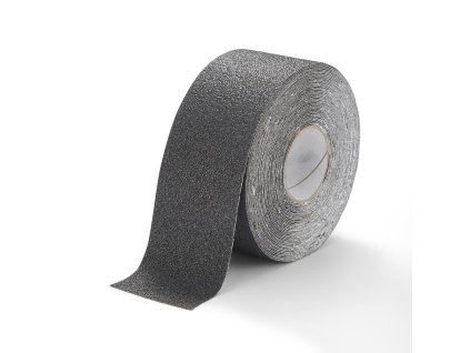 Černá korundová chemicky odolná protiskluzová páska FLOMA Extra Super Chemical Resistant - 18,3 m x 10 cm a tloušťka 1 mm