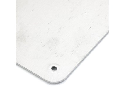 Černý hliníkový protiskluzový nášlap na schody FLOMA Bolt Down Plate - 1 m x 11,5 cm