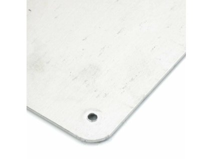 Černo-žlutý hliníkový protiskluzový nášlap na schody FLOMA Hazard Bolt Down Plate - 63,5 x 12 x 4,5 cm a tloušťka 1,6 mm