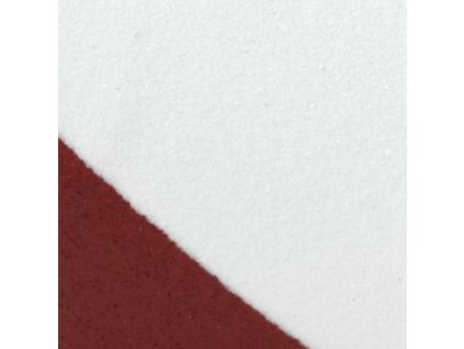Bílo-červená náhradní protiskluzová páska pro hliníkové nášlapy FLOMA Standard Hazard - 63,5 x 6,3 cm a tloušťka 0,7 mm