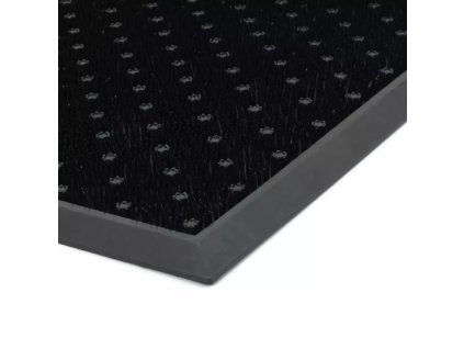 Černá čistící venkovní vstupní rohož FLOMA Dots - 48 x 76 x 1,8 cm