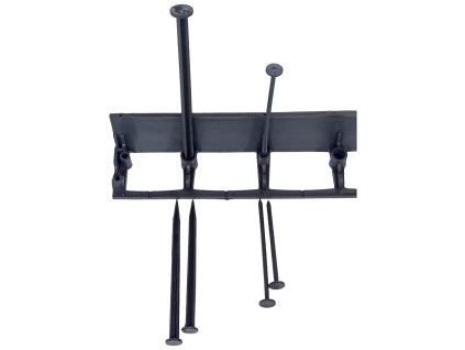 Černý plastový skrytý zahradní obrubník FLOMA Stella Bord - 100 x 8 x 4,5 cm