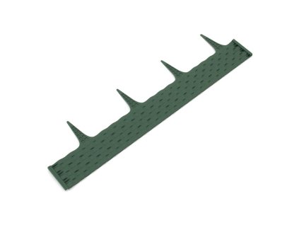 Zelený plastový palisádový zahradní obrubník FLOMA Ratan - délka 80 cm, výška 8 cm