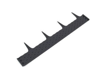 Šedý plastový palisádový zahradní obrubník FLOMA Ratan - délka 80 cm, výška 8 cm