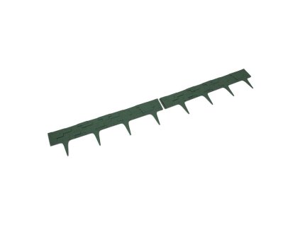 Šedý plastový palisádový zahradní obrubník FLOMA Stone - délka 80 cm, výška 8 cm