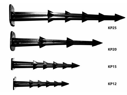 Plastový kotvicí hřeb pro zatravňovací dlažbu FLOMA Stella Bord - délka 15 cm - 100 ks