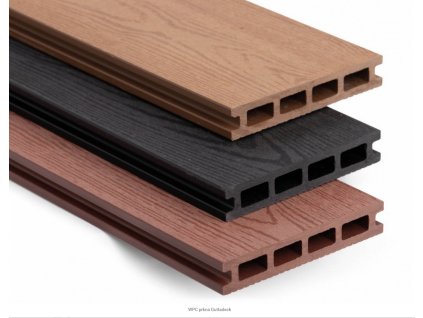 Dřevoplastová deska - teak  140x25x2900mm