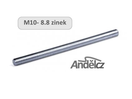 Závitový šroub 1000mm Zinek 4,8 - bílý