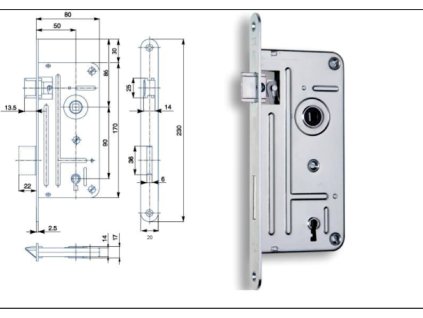 Zámek 548A C BZN P-L doz 90/80/50/20 z