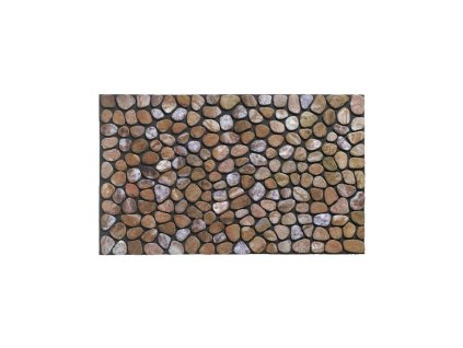 Béžová vnitřní čistící vstupní rohož FLOMA Stones - 46 x 76 x 1 cm