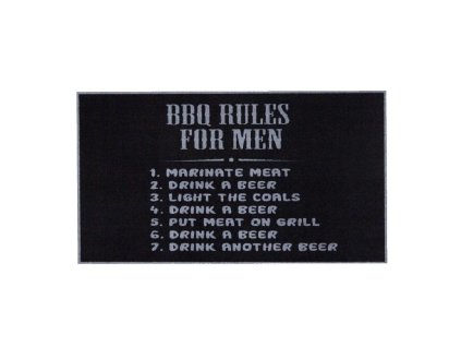 Kuchyňský pratelný koberec FLOMA BBQ Rules (Cfl-S1) - 67 x 120 x 0,5 cm