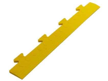 Žlutý (PVC) vinylový nájezd "samec" pro dlaždice Tenax - 48 x 7 x 0,8 cm