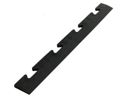 Černý (PVC) vinylový nájezd "samice" pro dlaždice Tenax - 48 x 5,1 x 0,8 cm