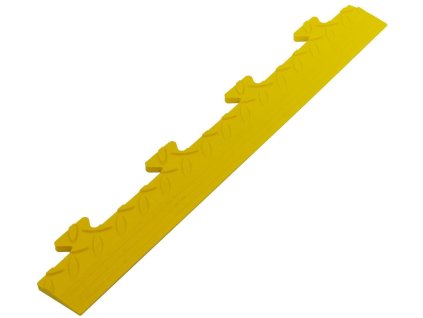 Žlutý (PVC) vinylový nájezd "samec" pro dlaždice Tenax - 48 x 7 x 0,8 cm