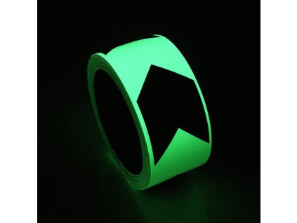 Fotoluminiscenční vyznačovací páska FLOMA Glow in the Dark - 10 m x 5 cm