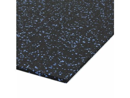 Černo-modrá podlahová guma (deska) FLOMA IceFlo SF1100 - 198 x 98 x 0,8 cm