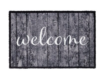 Vnitřní čistící pratelná vstupní rohož FLOMA Lima Welcome - 50 x 75 x 0,7 cm