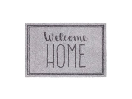 Vnitřní čistící pratelná vstupní rohož FLOMA Lima Welcome home - 50 x 75 x 0,7 cm