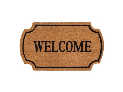 Kokosová vnitřní čistící vstupní rohož FLOMA Ruco Welcome - 40 x 70 x 1,5 cm