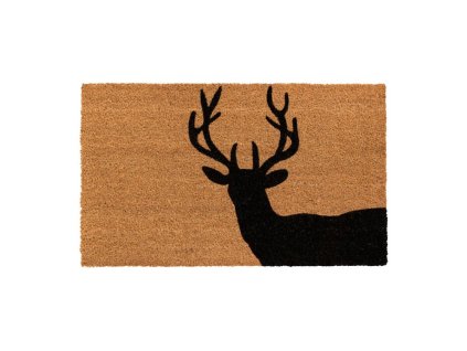 Kokosová vnitřní čistící vstupní rohož FLOMA Ruco Deer - 45 x 75 x 1,5 cm