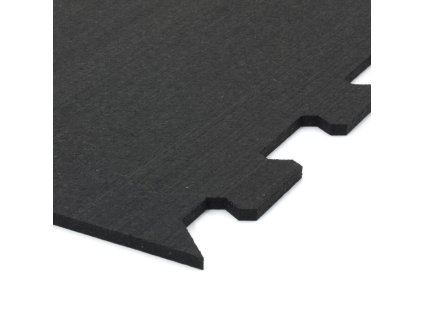 Gumová antivibrační tlumící modulová puzzle rohož (okraj) FLOMA UniPad S850 - 95,6 x 95,6 x 0,8 cm