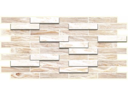 Obklad 3D PVC omývatelný bělený dub 980 x 480 cm