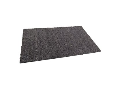 Šedá kokosová čistící vstupní rohož FLOMA Rucco - 50 x 80 x 1,7 cm