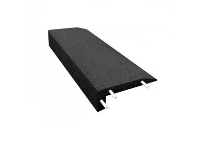 Černý gumový kryt obrubníku - 100 x 40 x 15 cm