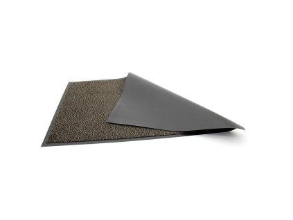 Hnědá vnitřní čistící vstupní rohož FLOMA Mars - 120 x 300 x 0,5 cm
