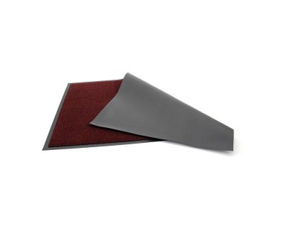 Červená vnitřní čistící vstupní rohož FLOMA Mars - 120 cm x 6 m x 0,5 cm