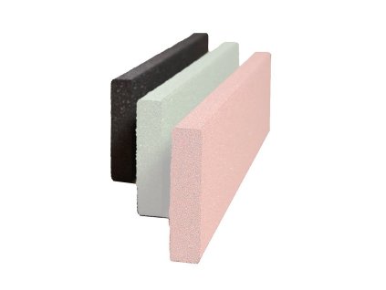 Černý gumový dopadový obrubník OB2 FLOMA - 100 x 3 x 25 cm