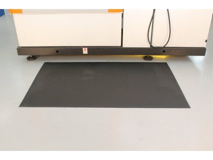 Černá gumová protiskluzová protiúnavová průmyslová rohož - 150 x 90 x 0,6 cm
