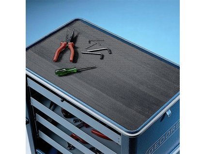 Černá protiskluzová průmyslová hladká rohož Rib ‘n’ Roll - 10 m x 120 cm x 0,3 cm