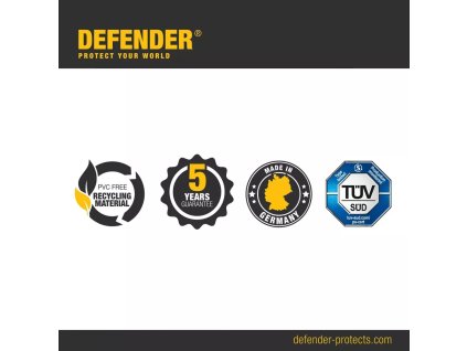 Černo-žlutý plastový kabelový most s víkem DEFENDER NANO - 101 x 28,5 x 3,2 cm