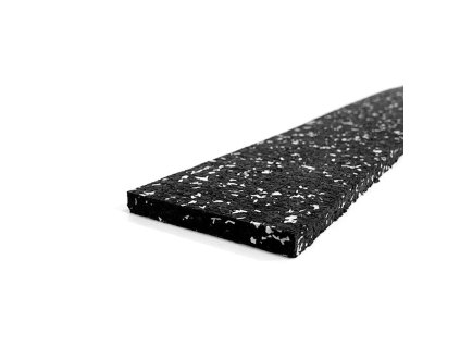 Černo-šedá gumová soklová podlahová lišta FLOMA SF1100 IceFlo - 200 x 7 cm a tloušťka 0,8 cm