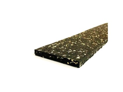 Černo-žlutá gumová soklová podlahová lišta FLOMA IceFlo SF1100 - 200 x 7 cm a tloušťka 0,8 cm