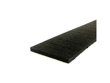 Černá gumová soklová podlahová lišta FLOMA SF1100 IceFlo - 200 x 7 cm a tloušťka 0,8 cm