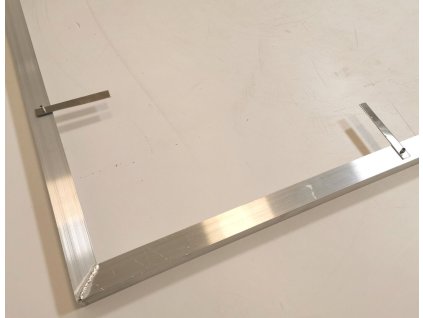 Kovová venkovní čistící vstupní rohož s rámem FLOMA SteelMat - 40 x 60 x 2,2 cm