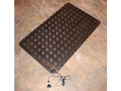 Černá gumová protiúnavová olejivzdorná ESD antistatická průmyslová rohož (role) - 10 m x 100 cm x 1 cm