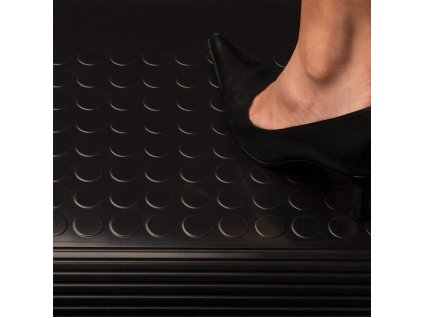 Černá protiskluzová průmyslová rohož COBADOT VINYL - 10 m x 120 cm x 0,25 cm