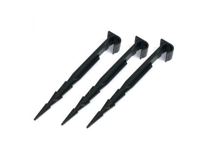 Černý plastový kotvící hřeb MULTI - 17 cm