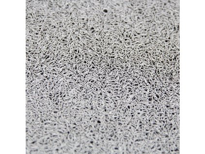 Šedá vinylová protiskluzová sprchová rohož FLOMA Spaghetti - 60 x 80 x 1,2 cm
